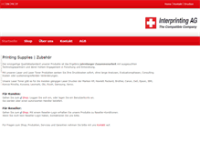 Tablet Screenshot of interprinting.ch